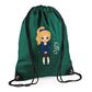 Personalised Kids String Bag with Custom Name School Girl Design