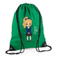 Personalised Kids String Bag with Custom Name School Girl Design