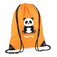 Personalised Panda Kids String Bag with Custom Name