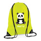 Personalised Panda Kids String Bag with Custom Name