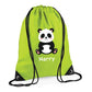 Personalised Panda Kids String Bag with Custom Name