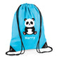 Personalised Panda Kids String Bag with Custom Name
