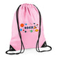 Personalised Space Rocket Kids String Bag with Custom Name