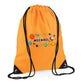 Personalised Space Rocket Kids String Bag with Custom Name