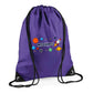 Personalised Space Rocket Kids String Bag with Custom Name