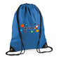 Personalised Space Rocket Kids String Bag with Custom Name
