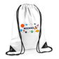 Personalised Space Rocket Kids String Bag with Custom Name