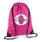 Personalised String Bag with Custom Initial & Name