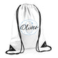 Personalised String Bag with Custom Initial & Name