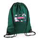 Personalised Unicorn Kids String Bag with Custom Name