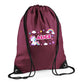 Personalised Unicorn Kids String Bag with Custom Name
