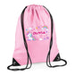 Personalised Unicorn Kids String Bag with Custom Name