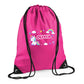 Personalised Unicorn Kids String Bag with Custom Name