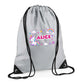 Personalised Unicorn Kids String Bag with Custom Name