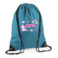 Personalised Unicorn Kids String Bag with Custom Name