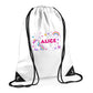 Personalised Unicorn Kids String Bag with Custom Name