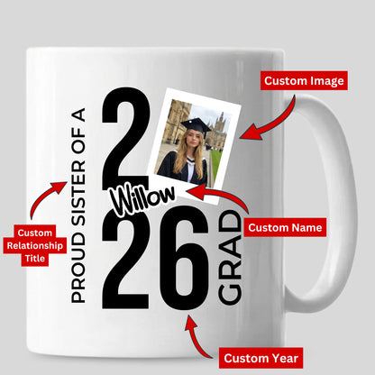 Personalised 2026 Graduation Mug Custom Photo