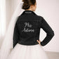 Personalised Bridal Denim Jacket Custom Embroidered Mrs