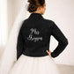 Personalised Bridal Denim Jacket Custom Embroidered Mrs