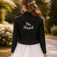 Personalised Bridal Denim Jacket Custom Embroidered Mrs