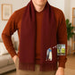 Personalised Couple Portrait Embroidered Winter Scarf