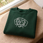 Personalised Dog Photo Embroidered Pet Portrait Sweatshirt