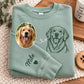 Personalised Dog Photo Embroidered Pet Portrait Sweatshirt