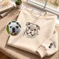 Personalised Dog Photo Embroidered Pet Portrait Sweatshirt