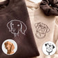 Personalised Dog Photo Embroidered Pet Portrait Sweatshirt