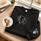 Personalised Dog Photo Embroidered Pet Portrait Sweatshirt