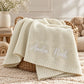 Personalised Embroidered Baby Blanket Custom Name Gift