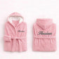 Personalised Embroidered Bathrobe Custom Name Unisex Robe