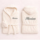 Personalised Embroidered Bathrobe Custom Name Unisex Robe