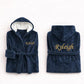 Personalised Embroidered Bathrobe Custom Name Unisex Robe