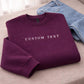 Personalised Embroidered Text Sweatshirt Custom Name