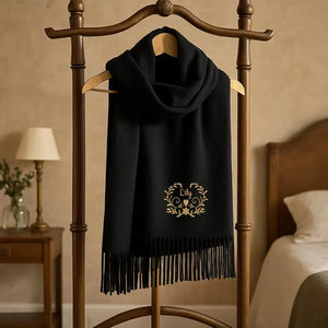 Personalised Embroidered Winter Scarf Custom Name Gift