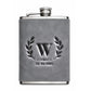 Personalised Leather Hip Flask with Engraved Monogram