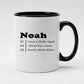 Personalised Mug with Custom Name and Three Custom Lines