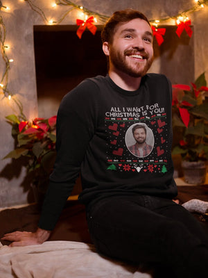 Personalised Photo Christmas Sweatshirt | Xmas Crewneck Printed Sweater