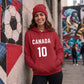 Personalised Football Team & Number Printed Unisex Hoodie - Fifa Word Cup 2026