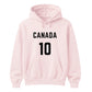 Personalised Football Team & Number Printed Unisex Hoodie - Fifa Word Cup 2026