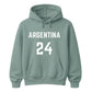 Personalised Football Team & Number Printed Unisex Hoodie - Fifa Word Cup 2026