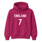 Personalised Football Team & Number Printed Unisex Hoodie - Fifa Word Cup 2026