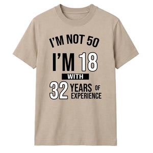 Personalized Birthday Gift T-Shirt | Age Experience Design for Men & Women