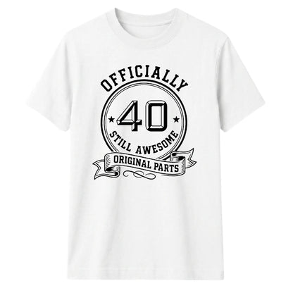 Personalised Age Officially  Awesome Birthday Unisex T-Shirt