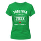 Personalised Anniversary For Him For Her Gifts Ladies Fit T-Shirt