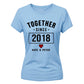 Personalised Anniversary For Him For Her Gifts Ladies Fit T-Shirt