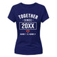 Personalised Anniversary For Him For Her Gifts Ladies Fit T-Shirt
