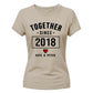 Personalised Anniversary For Him For Her Gifts Ladies Fit T-Shirt