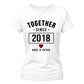 Personalised Anniversary For Him For Her Gifts Ladies Fit T-Shirt